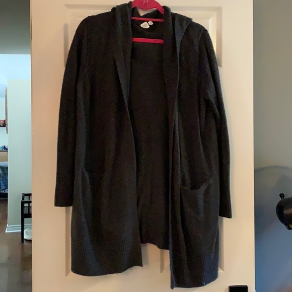 GAP Hooded cardigan with belt - Picture 1 of 8